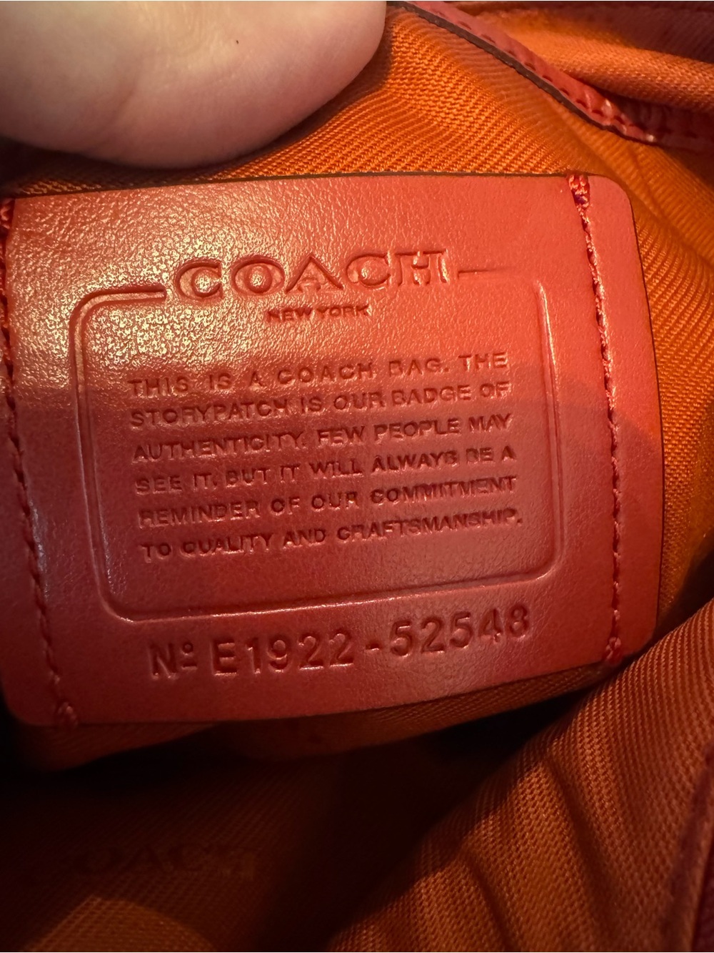 Coach Red Pebbled Leather Shoulder Hobo - Picture 6 of 6